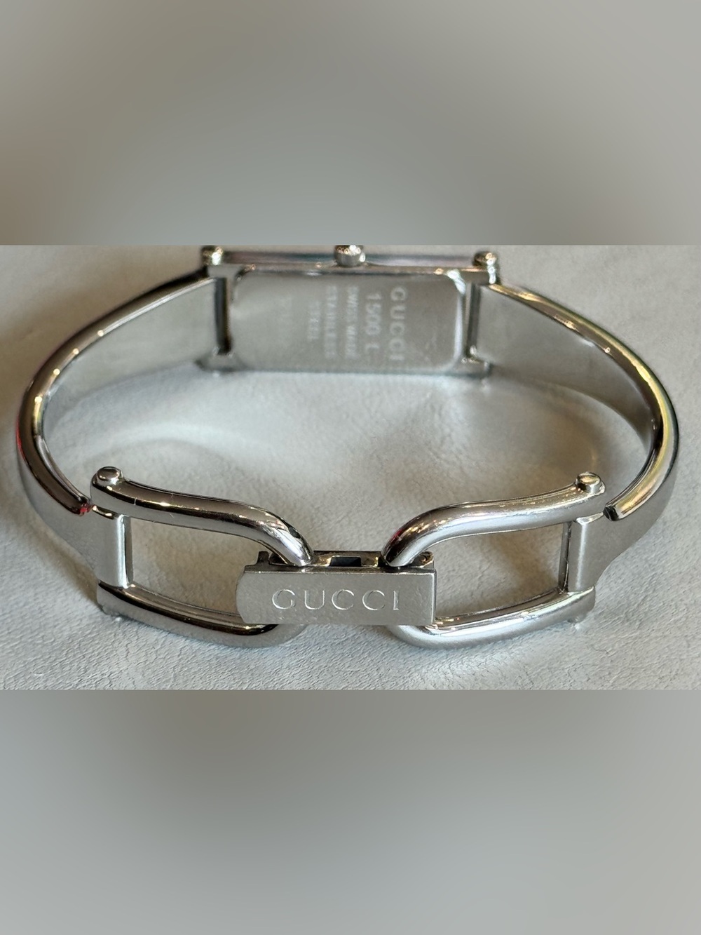 GUCCI Vintage Stainless Steel Bangle Watch - Picture 8 of 17
